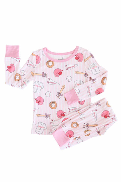 Ballpark Babes Two Piece Pajama Set