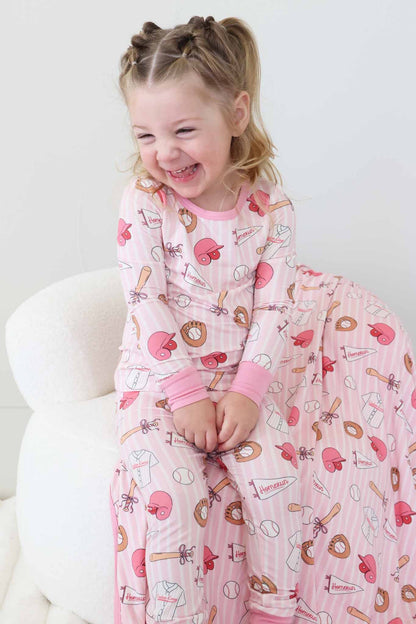 Ballpark Babes Two Piece Pajama Set