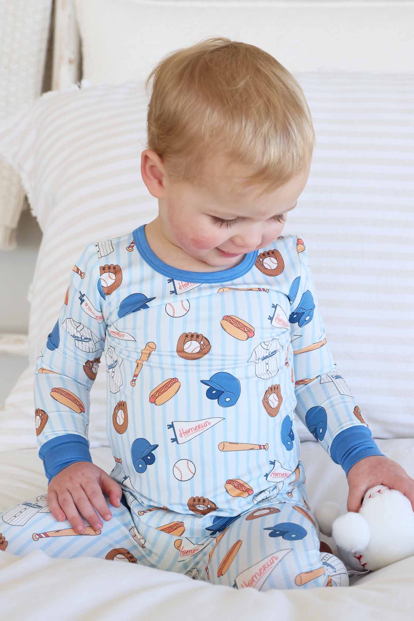 Ballpark Bros Two Piece Pajama Set