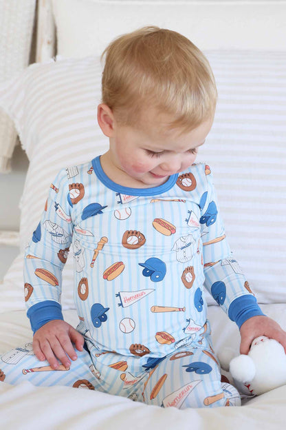 Ballpark Bros Two Piece Pajama Set