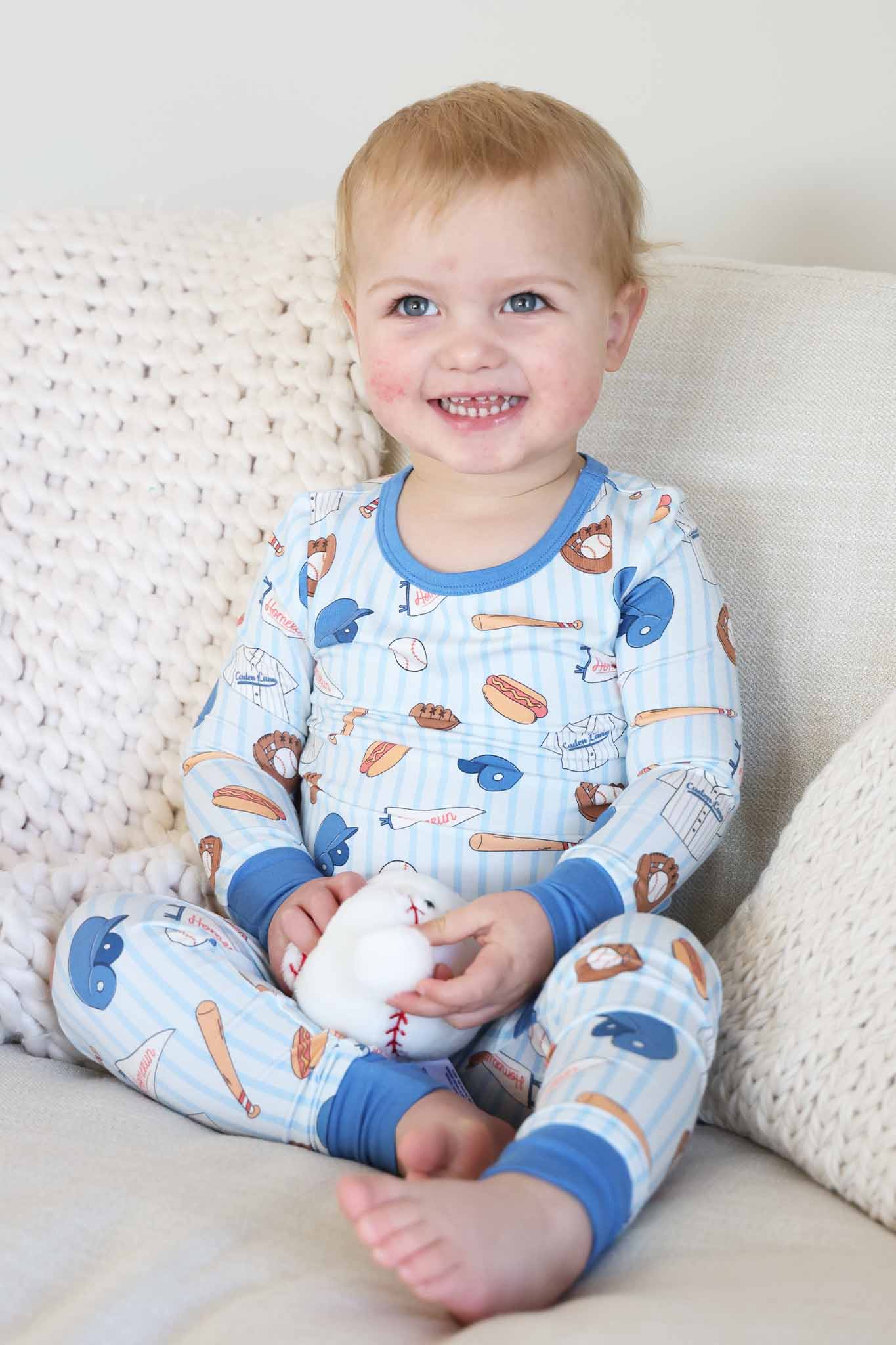 Ballpark Bros Two Piece Pajama Set