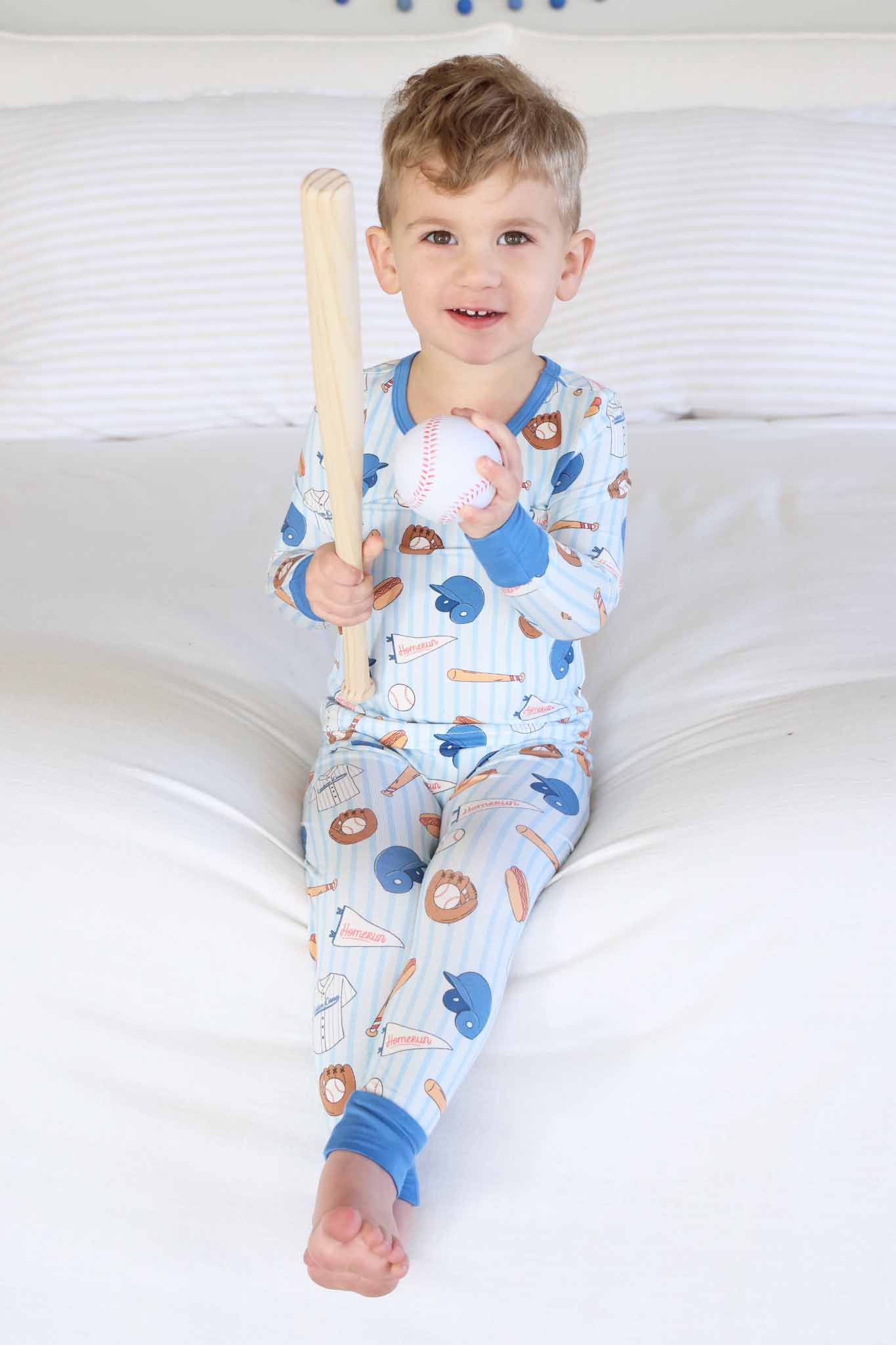 Ballpark Bros Two Piece Pajama Set