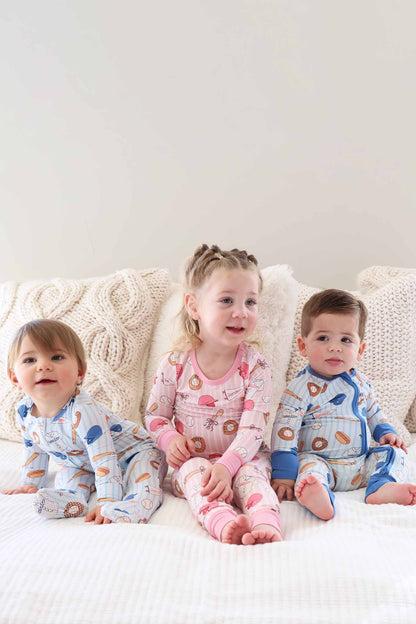 Ballpark Babes Two Piece Pajama Set