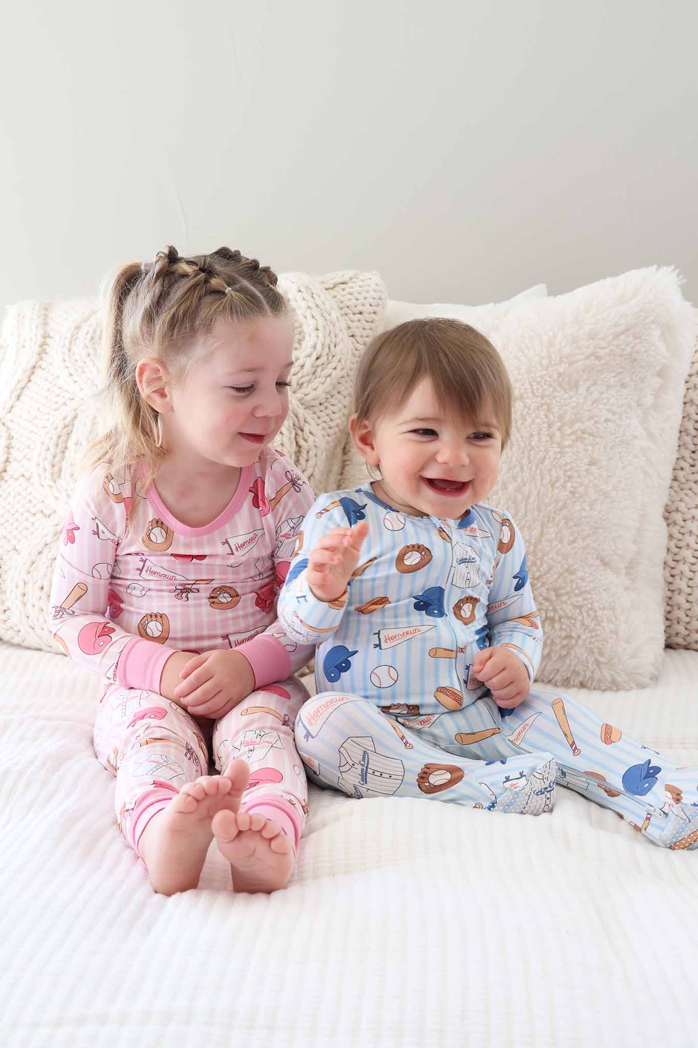 Ballpark Babes Two Piece Pajama Set