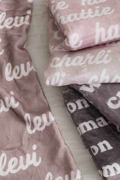 Pastel Neutrals Personalized Color Blanket