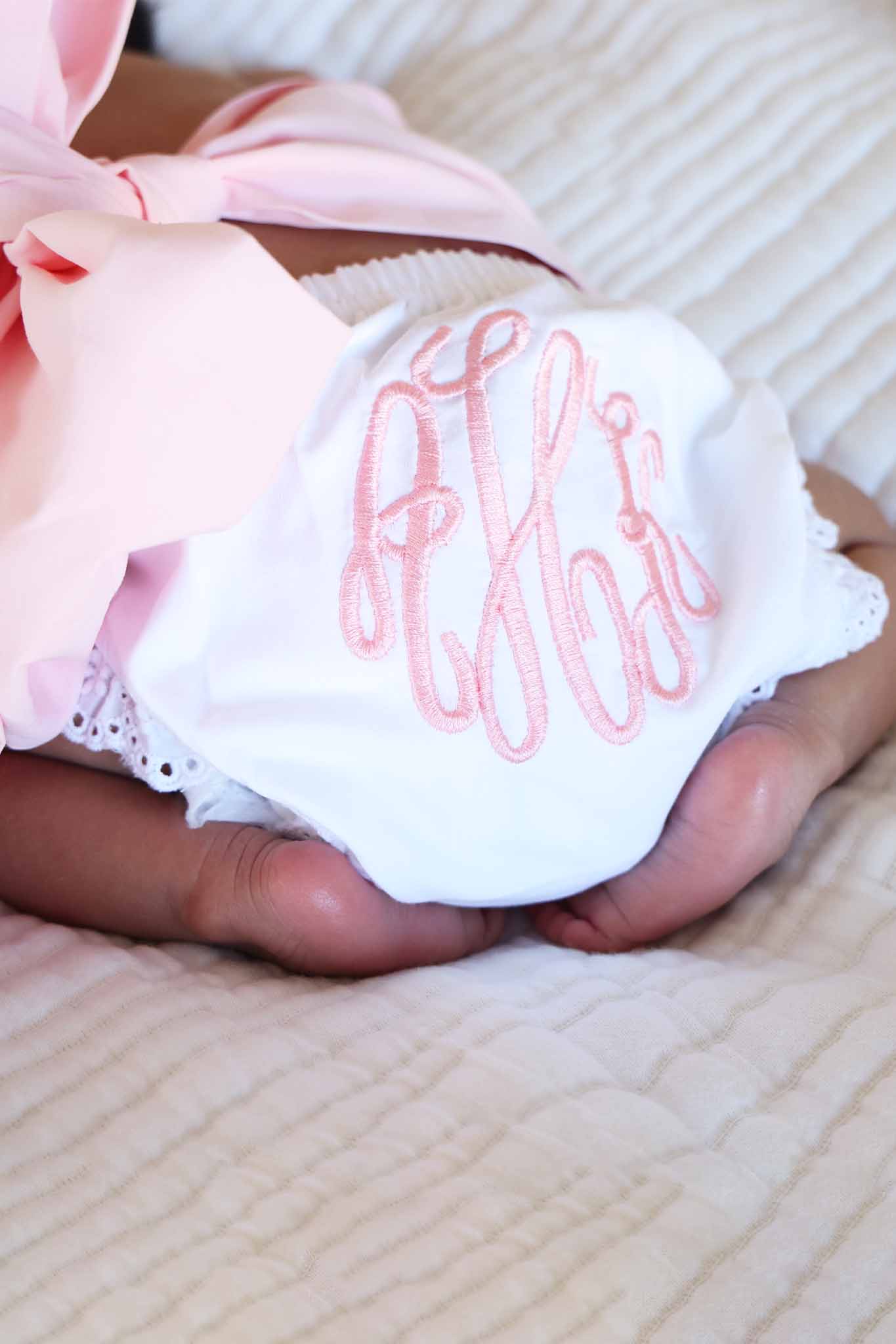 Personalized Lace Edge Bloomers