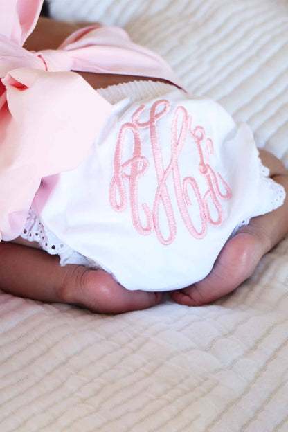 Personalized Lace Edge Bloomers