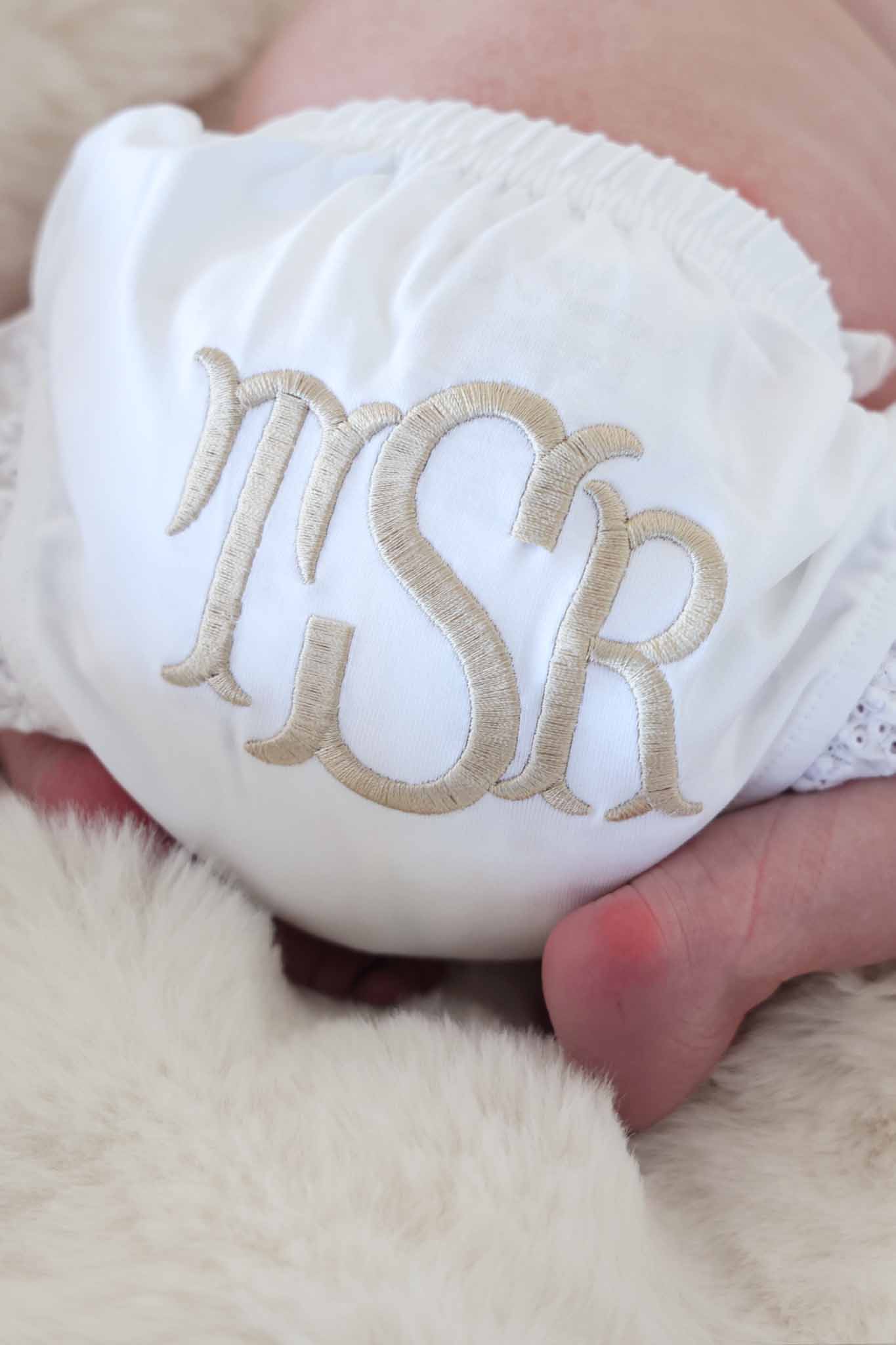 Personalized Lace Edge Bloomers