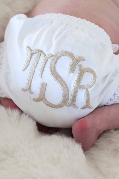 Personalized Lace Edge Bloomers