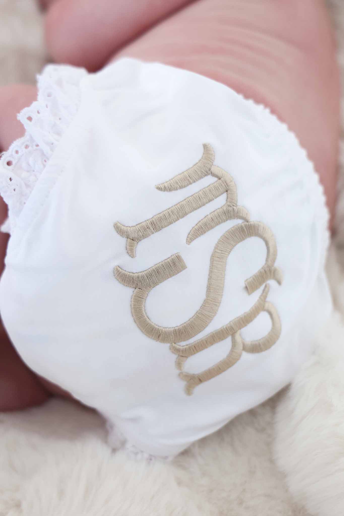 Personalized Lace Edge Bloomers