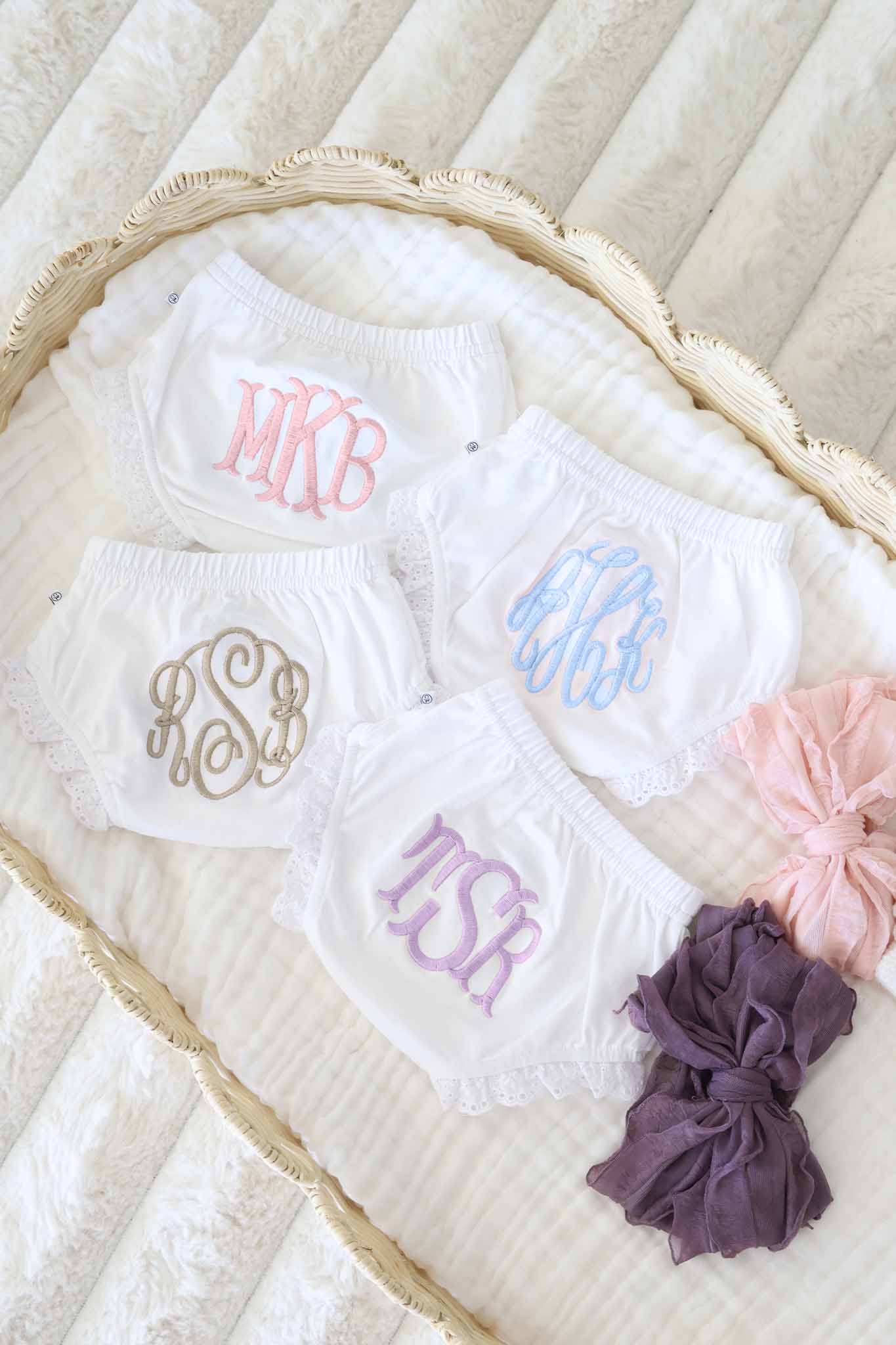 Personalized Lace Edge Bloomers