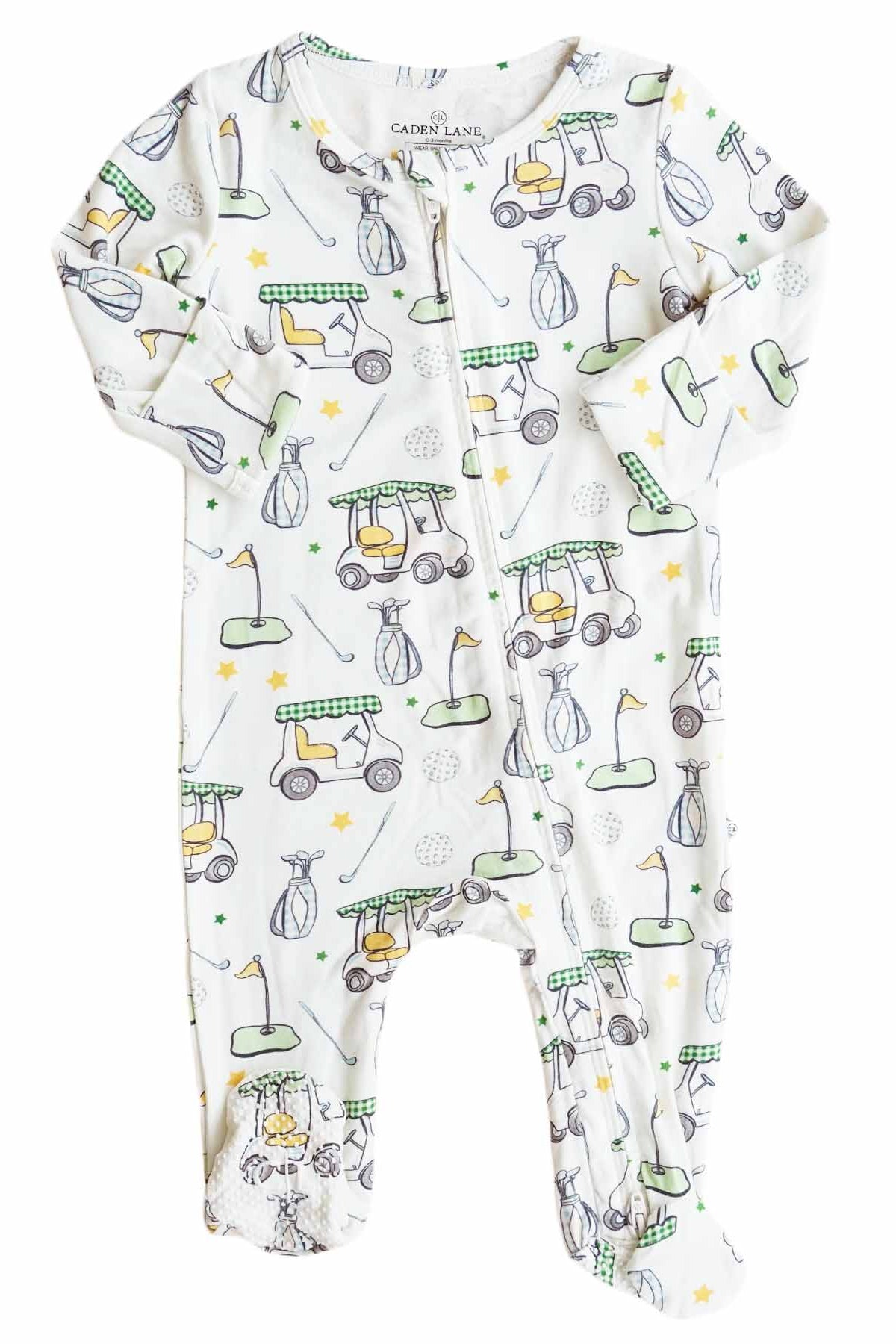 Country Club Cuties Zipper Footie | Blue