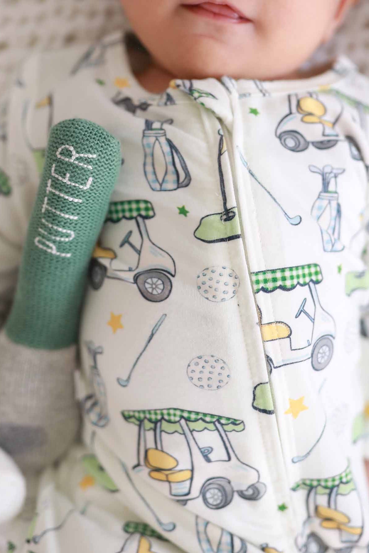 Country Club Cuties Zipper Footie | Blue