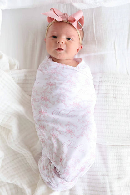 Fancy Frills Personalized Swaddle Blanket