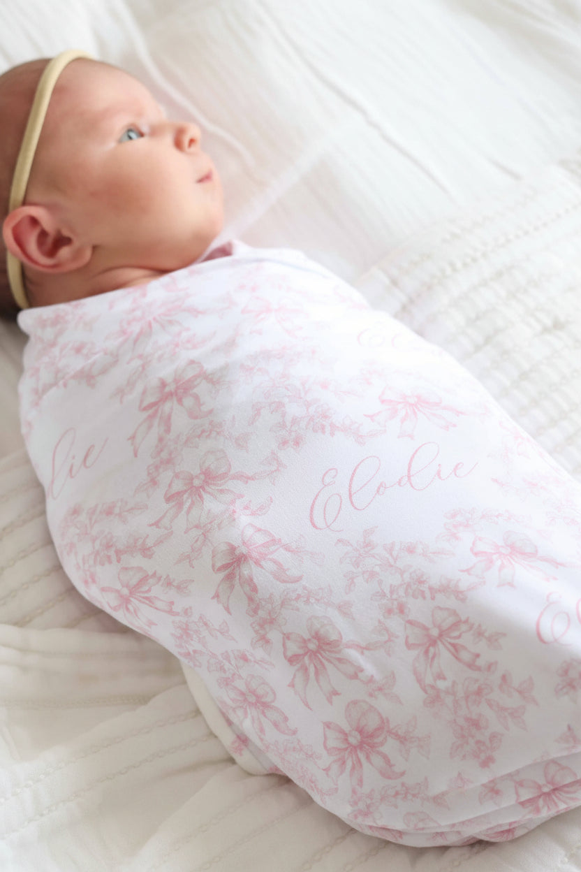 Fancy Frills Personalized Swaddle Blanket