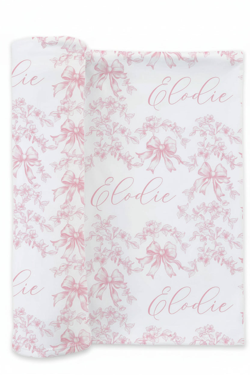 Fancy Frills Personalized Swaddle Blanket