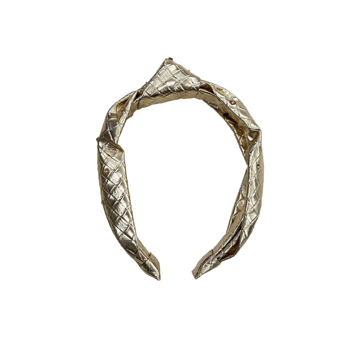 Woven Knot Headband - Gold
