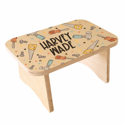 Kids Personalized Step Stool | Hammer Time