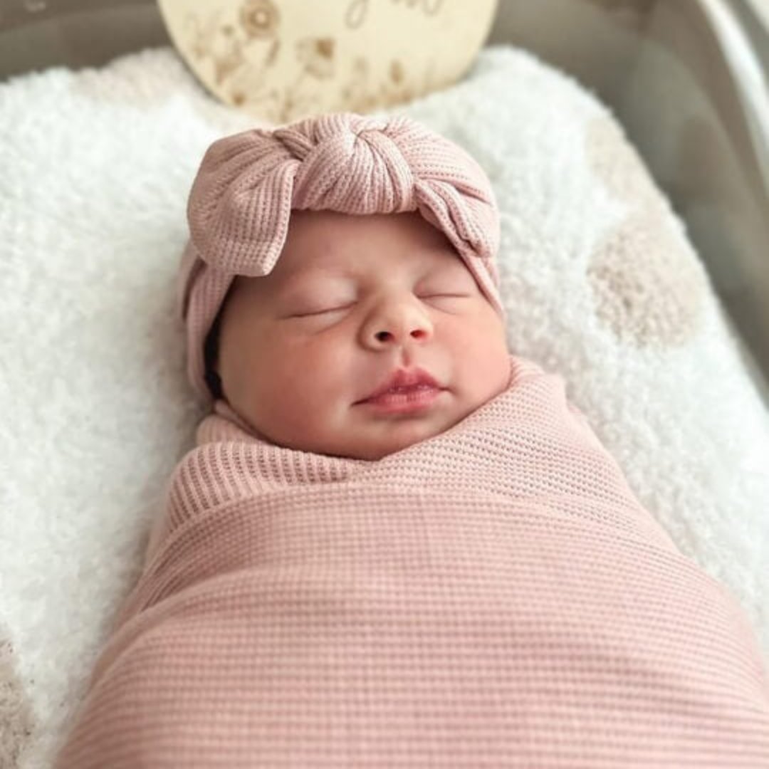 Bamboo Waffle Knit Large Bow Headwraps