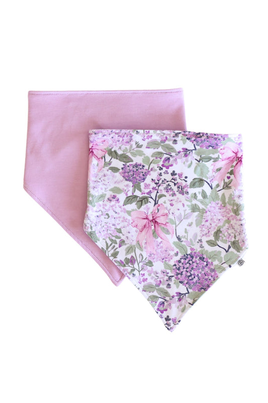 2pc Bandana Bibs | Lavender Lullaby