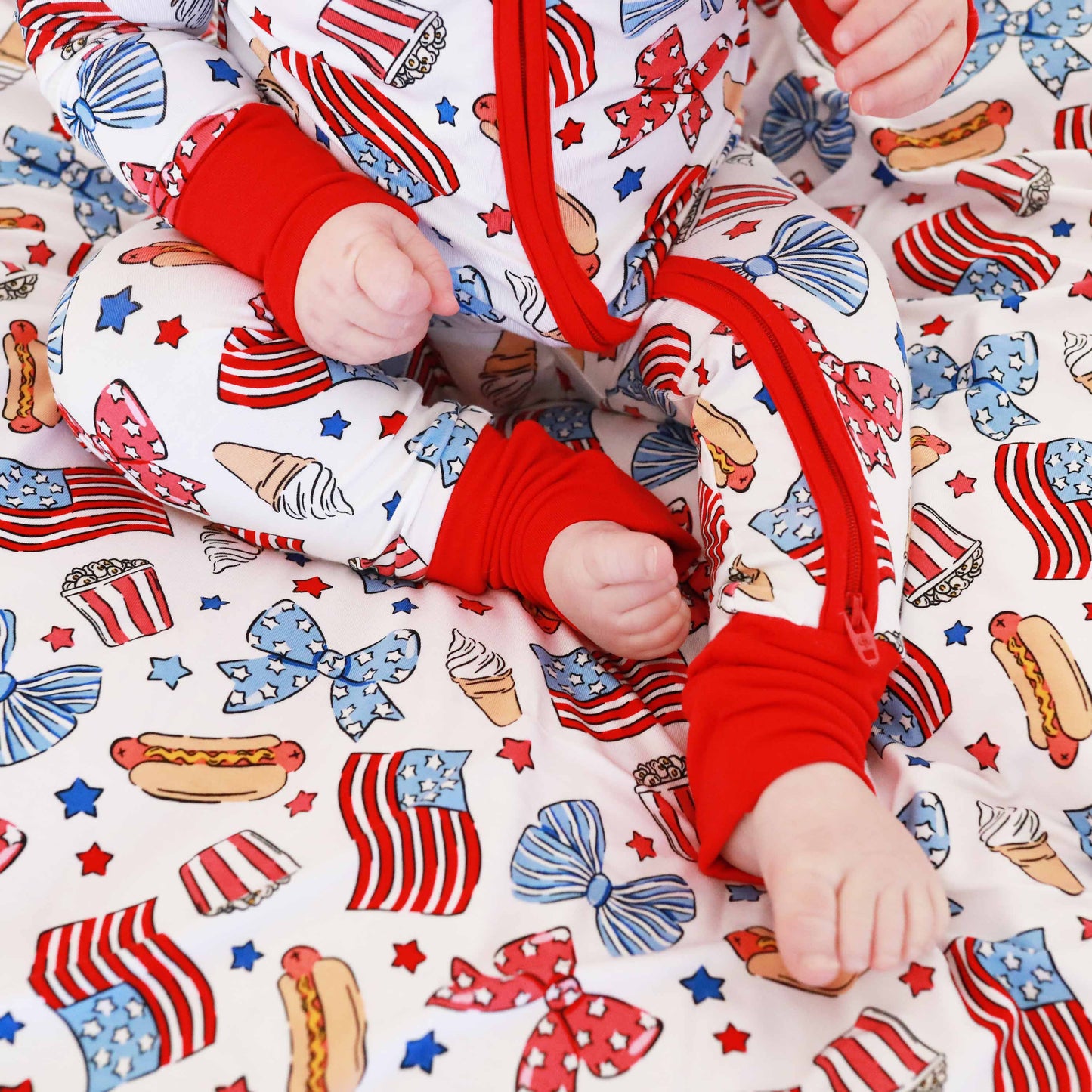 Party in the USA Convertible Zip Romper | Bows