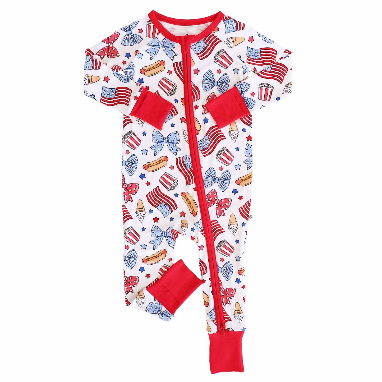 Party in the USA Convertible Zip Romper | Bows