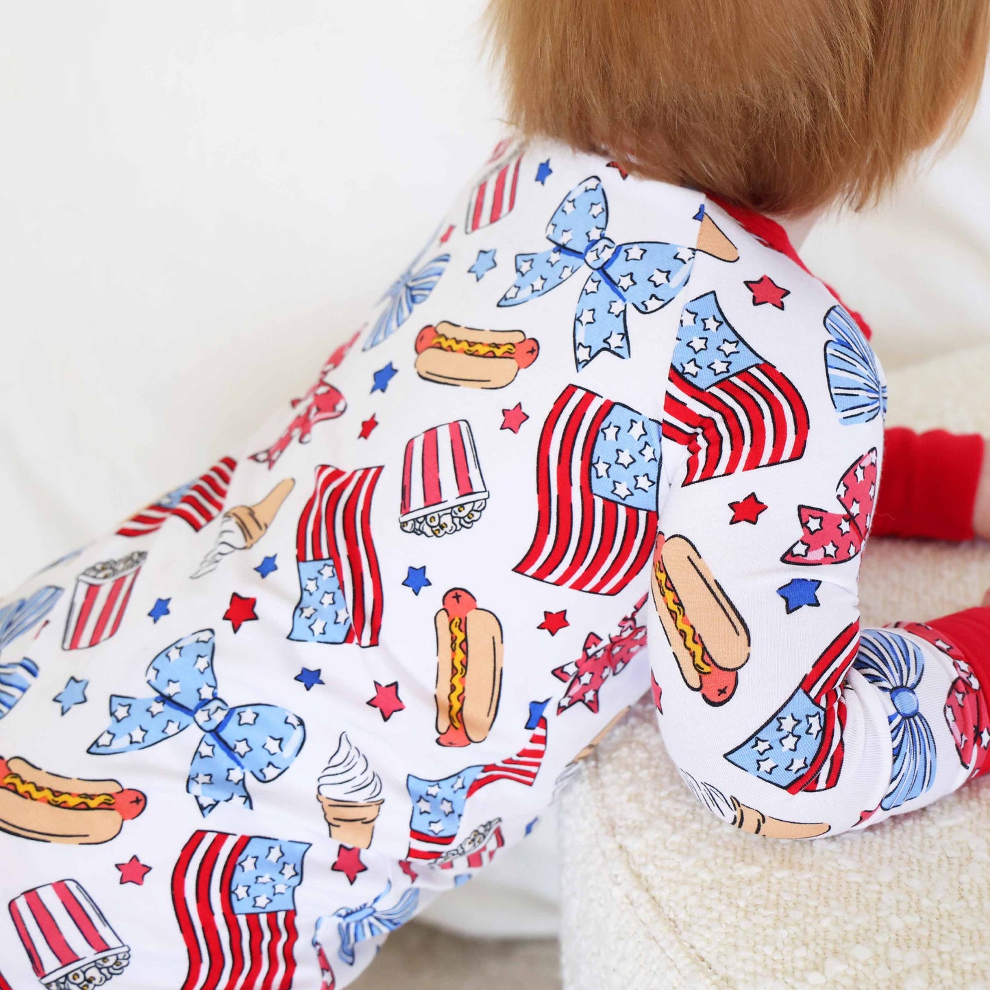 Party in the USA Convertible Zip Romper | Bows