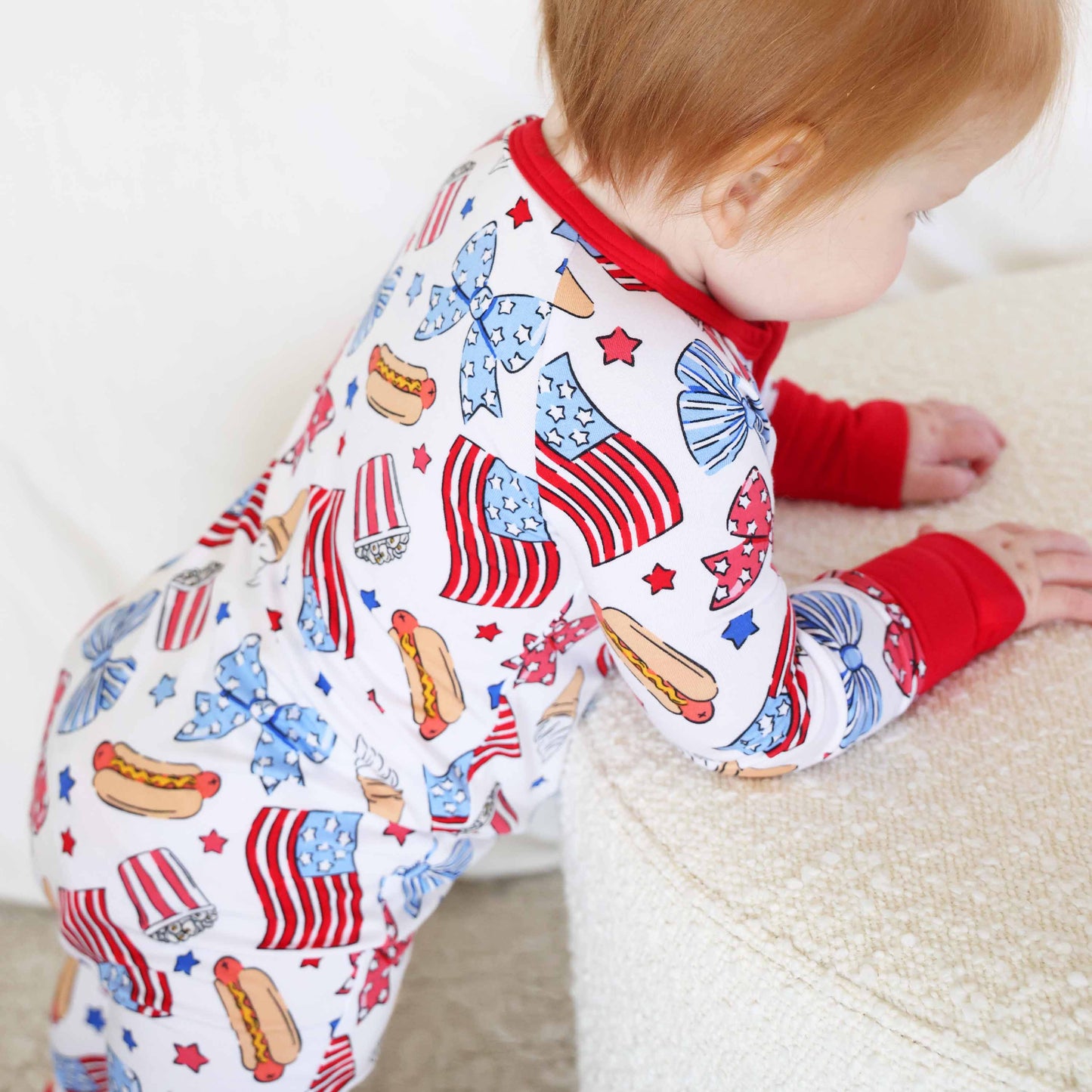 Party in the USA Convertible Zip Romper | Bows