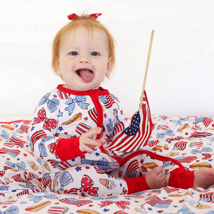 Party in the USA Convertible Zip Romper | Bows
