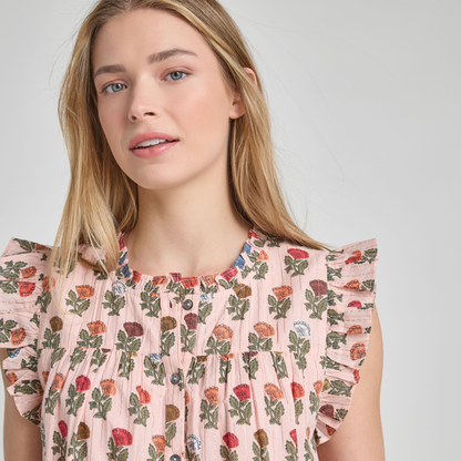 Womens Kalani Dress - Multi Flower Drop
