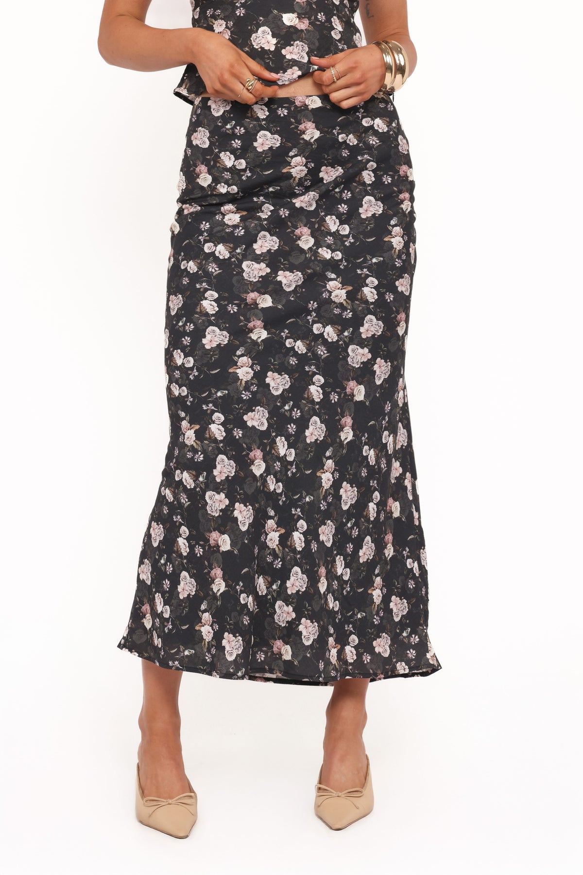Giarda Maxi Skirt - Dark Floral