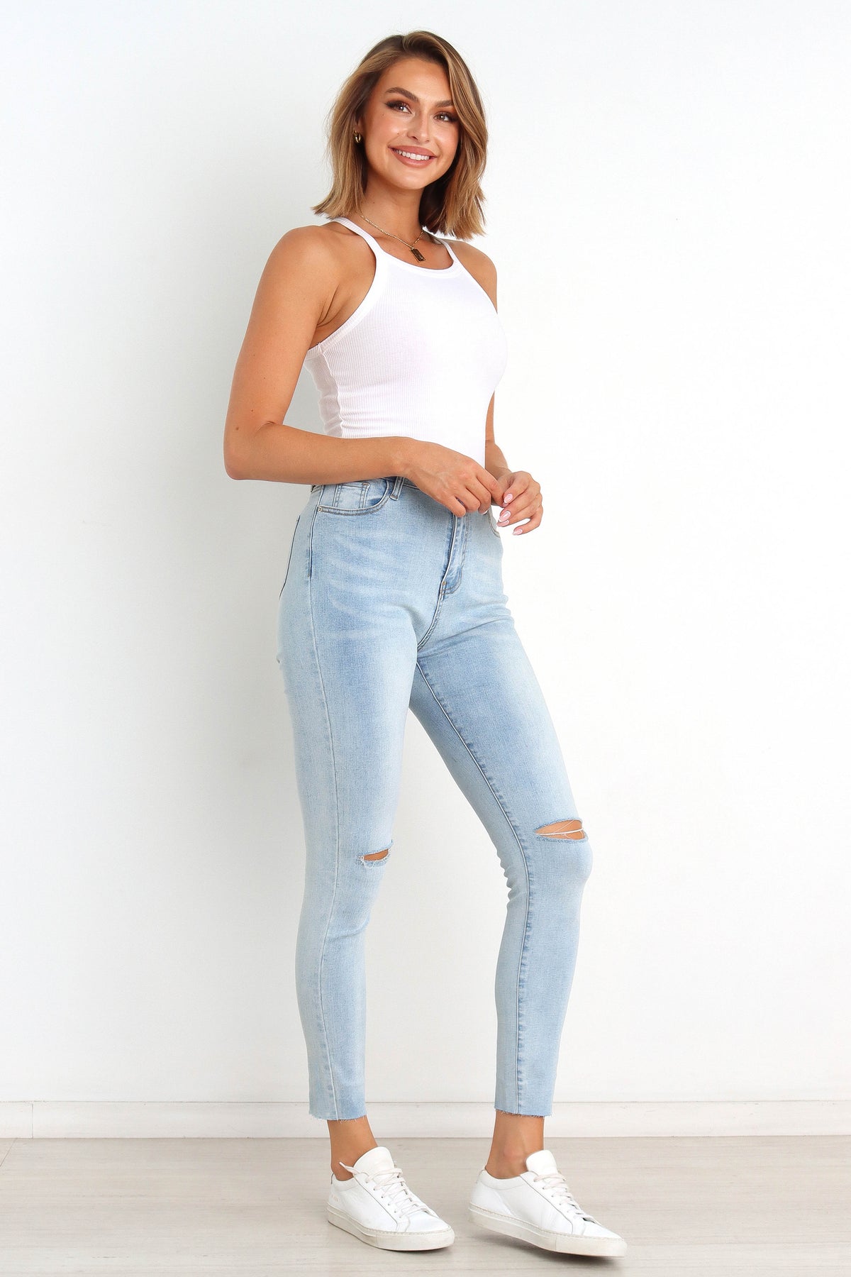 Hadie Jeans - Light Blue Wash