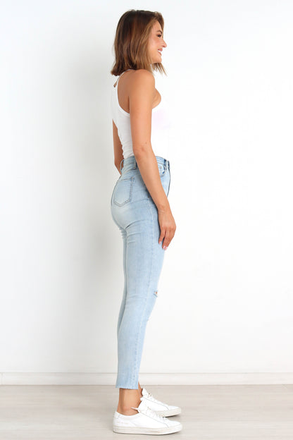 Hadie Jeans - Light Blue Wash