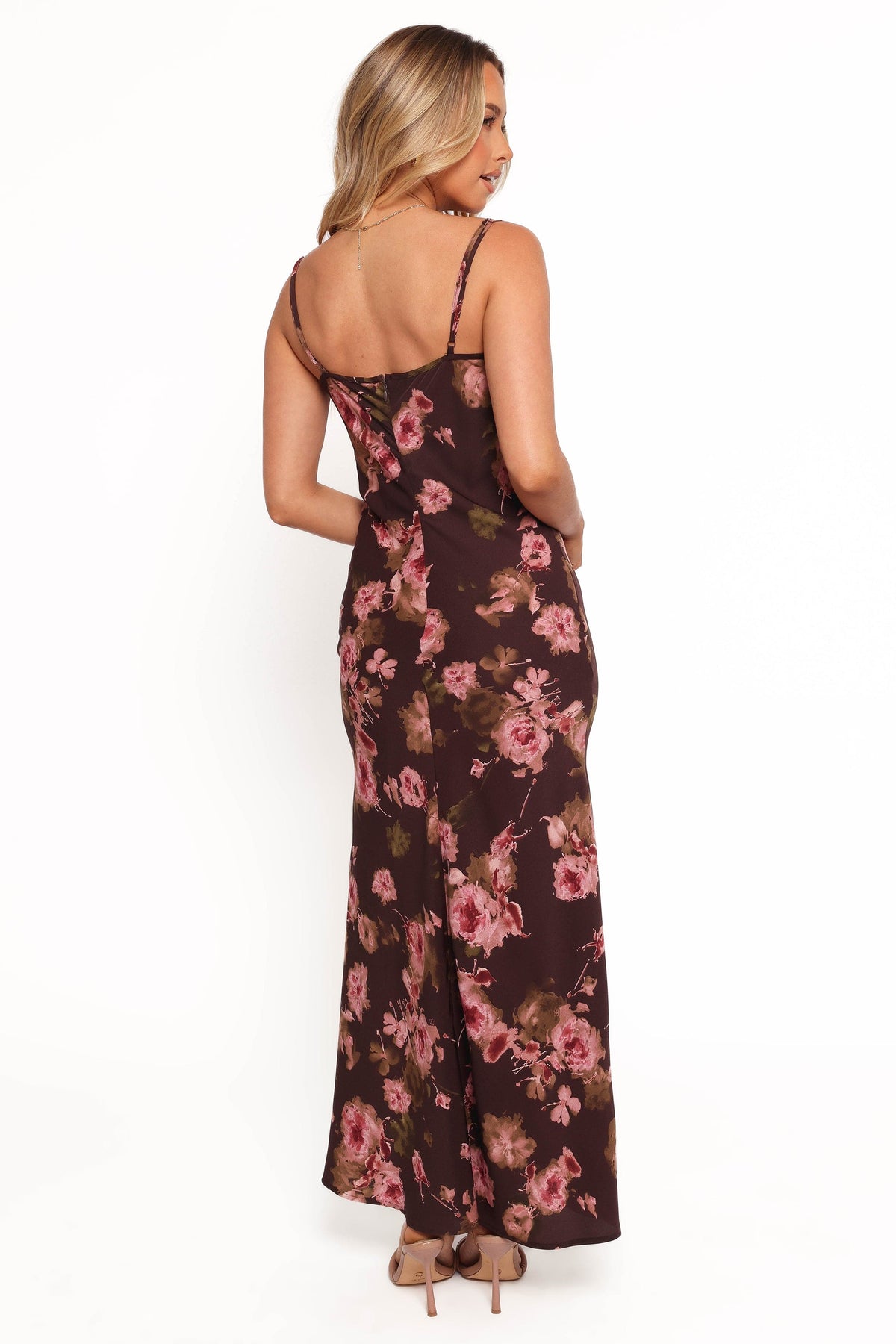 Enya Maxi Dress - Chocolate Floral