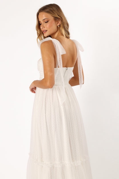 Floret Midi Dress - Off White
