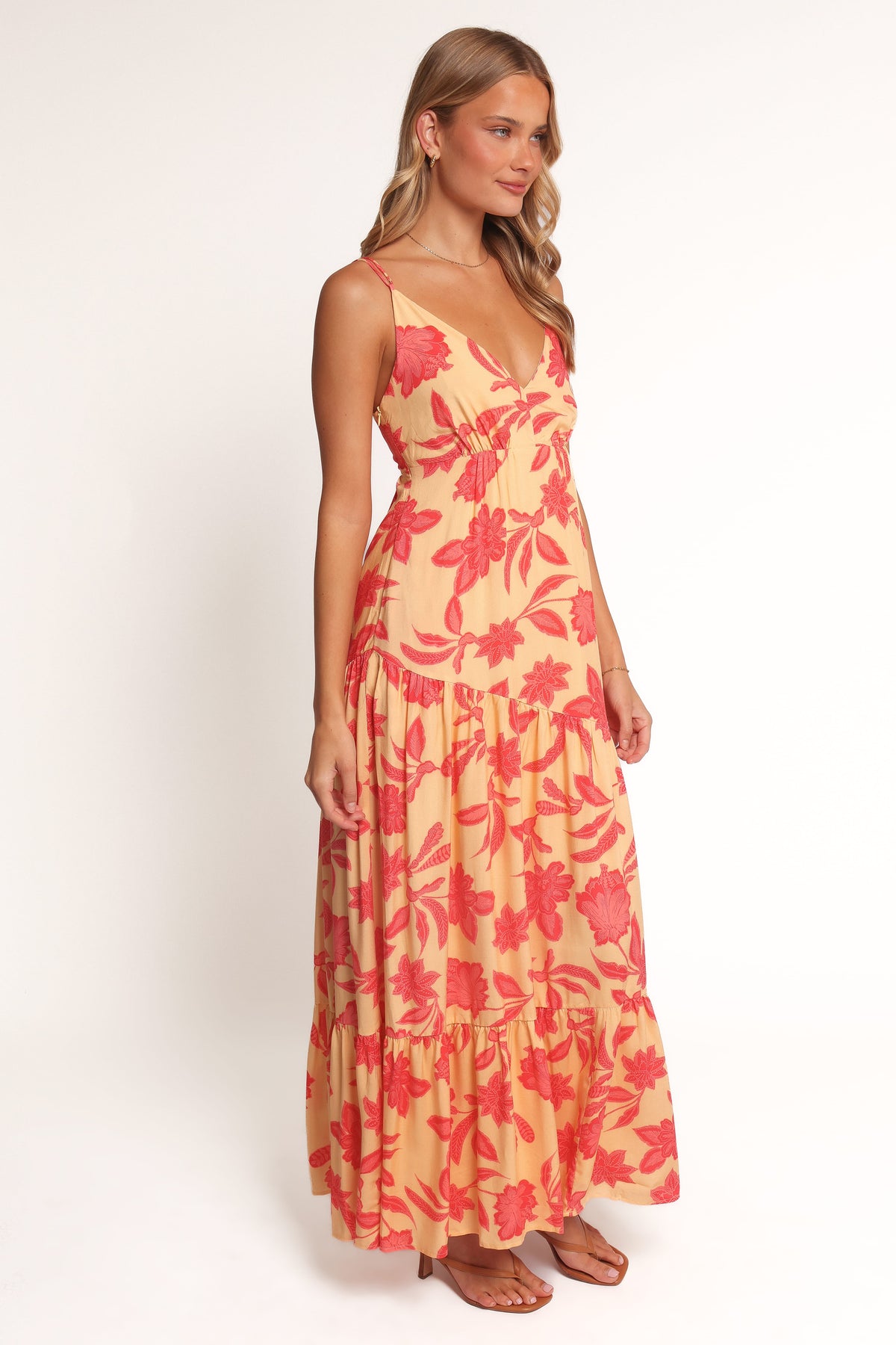 Forbes Maxi Dress - Red Floral