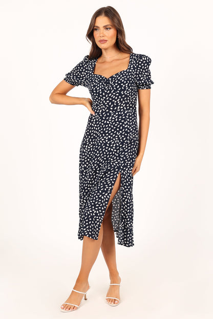 Franklin Dress - Navy Print