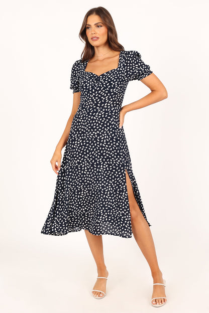 Franklin Dress - Navy Print