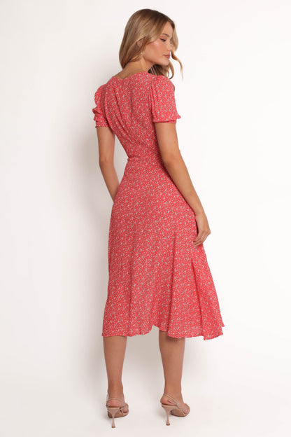 Franklin Dress - Red Floral