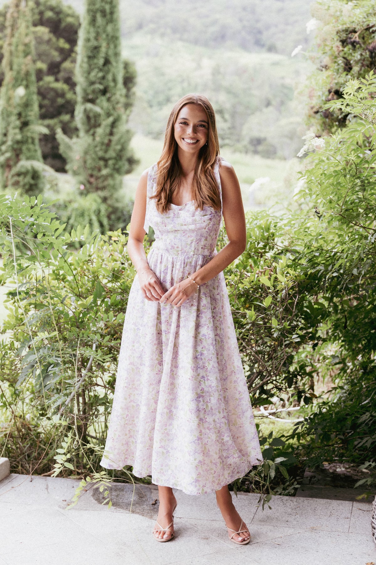 Hayden Maxi Dress - Purple Floral