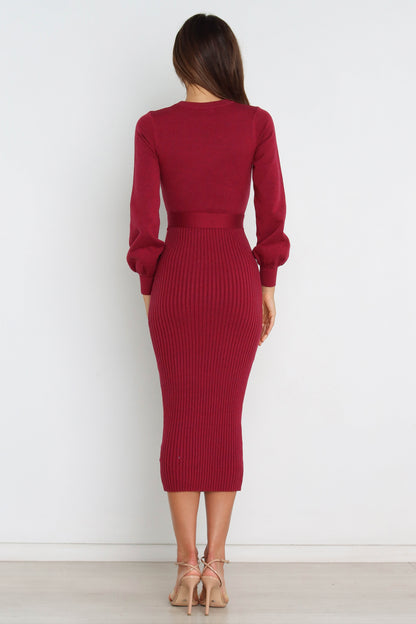 Helena Dress - Wine