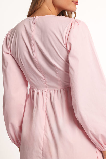 Ilyana Long Sleeve Maxi Dress - Pink