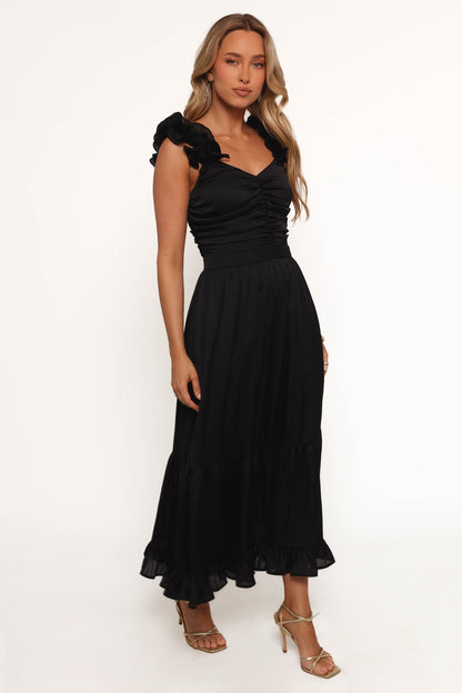 Inca Midi Dress - Black