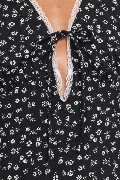 Jackson Maxi Dress - Black Floral