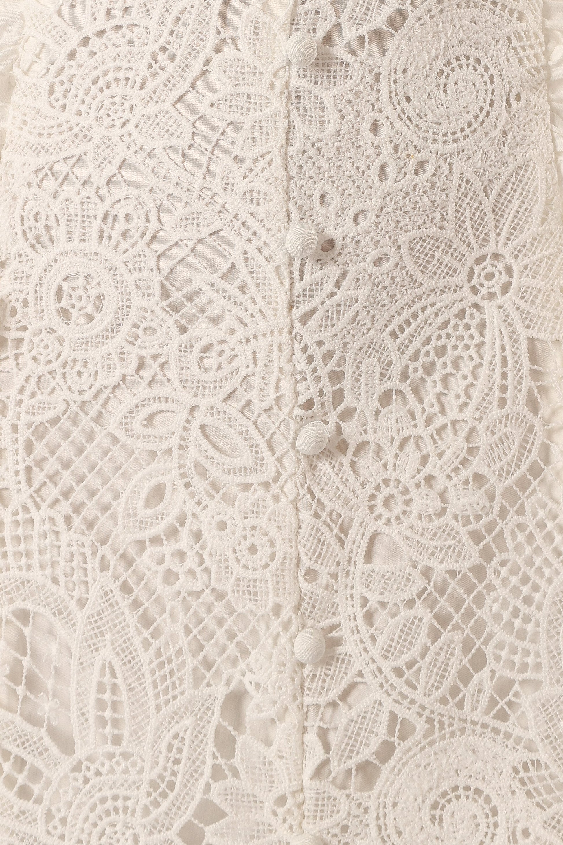 Jagger Midi Lace Dress - White