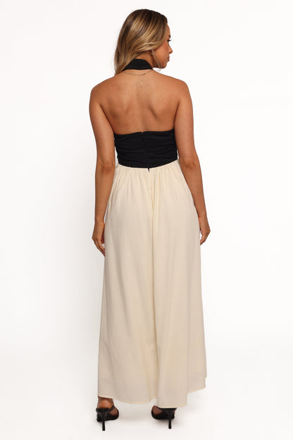 Jayden Maxi Dress - Black Cream