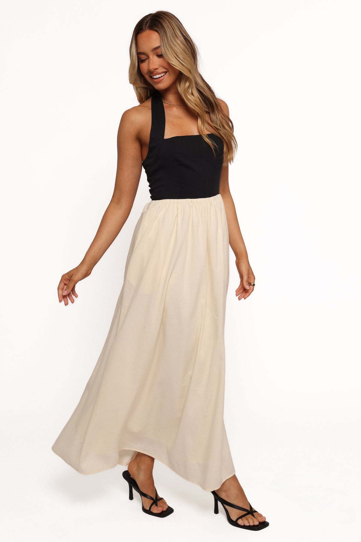 Jayden Maxi Dress - Black Cream