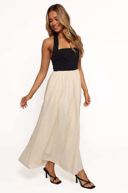 Jayden Maxi Dress - Black Cream