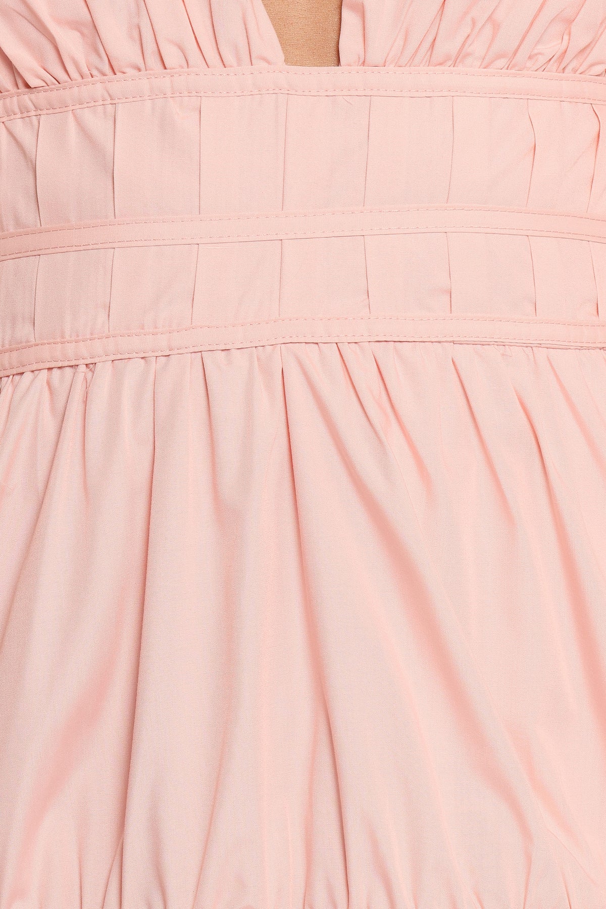 Joedy Puff Sleeve Midi Dress - Pale Pink