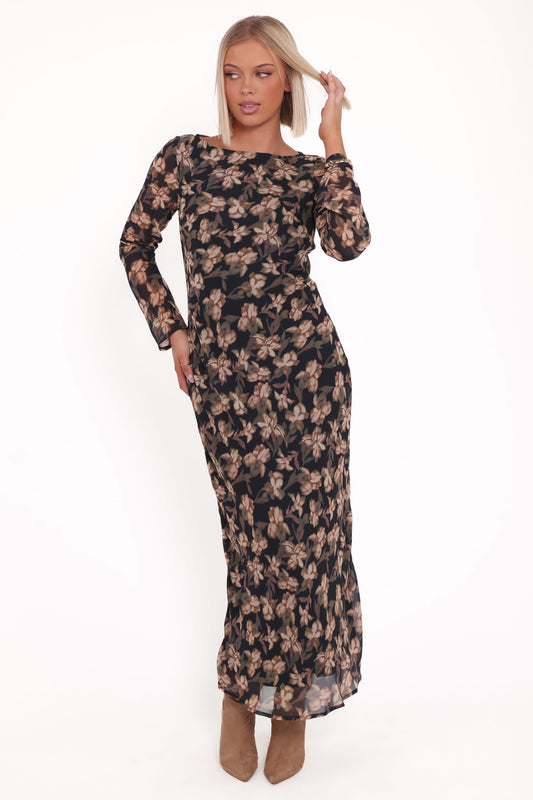 Joran Midi Dress - Fired Bloom